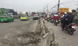 Hiện trường tai nạn.