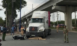 Hiện trường tai nạn.