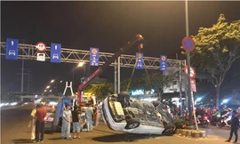 Hiện trường vụ tai nạn.