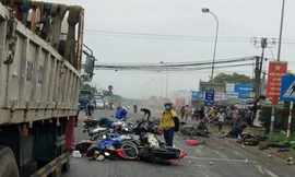 Hiện trường tai nạn. Ảnh: fb Nguyễn Công Nguyên.