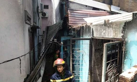 Hiện trường vụ cháy.