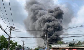 Hiện trường vụ cháy.