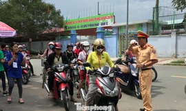 CSGT tung quân chống kẹt xe kỳ thi THPT quốc gia 2019