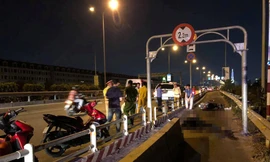 Hiện trường vụ tai nạn.