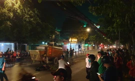 Hiện trường vụ tai nạn.