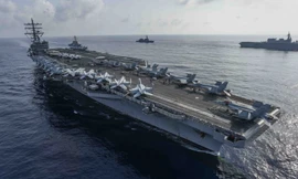 Tàu sân bay USS Ronald Reagan của Hải quân Mỹ. Ảnh: US Navy