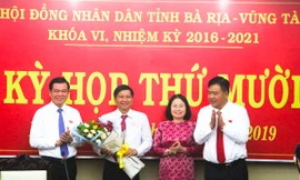 Lãnh đạo tỉnh Bà Rịa - Vũng Tàu chúc mừng ông Trần Văn Tuấn