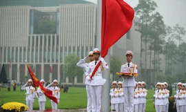 Lễ thượng cờ rủ quốc tang Đại tướng Lê Đức Anh