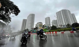 Miền Bắc tiếp tục mưa rét. Ảnh: Như Ý.