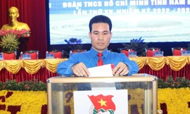 Anh Triệu Văn Thái tái đắc cử Bí thư Tỉnh Đoàn Nam Định khóa XV
