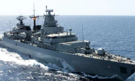 Khinh hạm Bayern của Đức. (Ảnh: ĐSQ Đức)