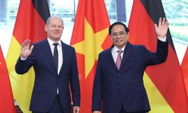 Thủ tướng Phạm Minh Chính tại cuộc họp báo. (Ảnh: Như Ý)