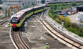 Dự án đường sắt Nhổn – ga Hà Nội chậm tiến độ. Ảnh: Hoàng Mạnh Thắng 