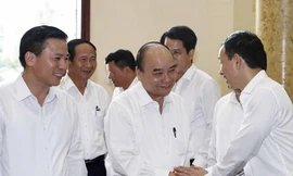 Chủ tịch nước Nguyễn Xuân Phúc làm việc với Ban Thường vụ Tỉnh ủy Thanh Hóa