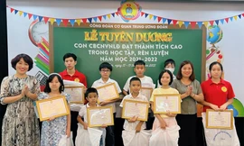 Ấm áp Lễ tuyên dương con cán bộ Trung ương Đoàn có thành tích cao trong học tập