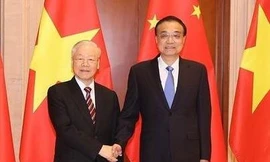 Tổng Bí thư Nguyễn Phú Trọng hội kiến Thủ tướng Trung Quốc Lý Khắc Cường