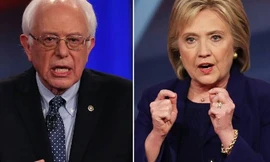 Ông Bernie Sanders và bà Hillary Clinton