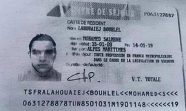Chứng minh thư của Mohamed Lahouaiej Bouhlel được tìm thấy tại hiện trường vụ thảm sát