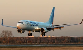 Một chiếc máy bay của hãng hàng không Flydubai