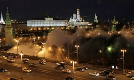 Khói mịt mù bao phủ thủ đô Moscow của Nga