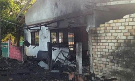 Hiện trường vụ nổ bom tại huyện Sungai Padeng, tỉnh Narathiwat, Thái Lan sáng 14/3