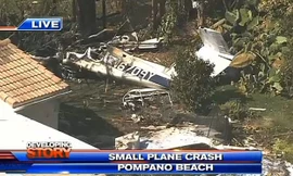 Hiện trường vụ rơi máy bay