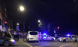 Xe cảnh sát tại hiện trường vụ tấn công ở London