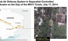 Hình ảnh vệ tinh về bệ phóng tên lửa Buk trước khi MH17 bị bắn hạ chỉ 5 giờ. 