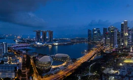 Vịnh Marina, Singapore nhìn từ xa