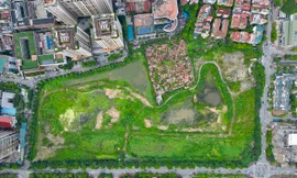 Hà Nội: Cỏ mọc um tùm bên trong Dự án công viên 10 ha bỏ hoang hơn một thập kỷ