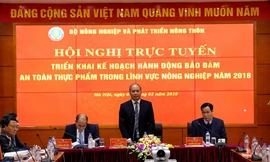 Bộ NN&PTNT tổ chức hội nghị trực tuyến với các địa phương triển khai các chương trình hành động về đảm bảo ATTP năm 2018