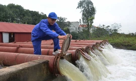 Bộ NN&PTNT đề nghị các địa phương vùng trung du và Đồng bằng Bắc bộ chủ động lấy nước trong 3 đợt xả trên, tránh lãng phí nước.