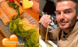 David Beckham ăn phở, nem rán Hà Nội
