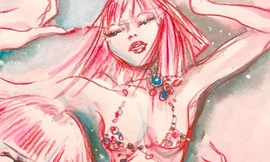 Tranh vẽ Lisa (BlackPink) được trưng bày ở quán bar thoát y 