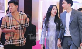 Dàn cầu thủ đội tuyển dự tiệc cưới Quang Hải - Chu Thanh Huyền