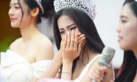 Hoa hậu Hà Trúc Linh về báo Tiền Phong: 'Từ nay chúng ta là người một nhà'