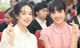 Hoa hậu Thanh Thủy đọ sắc người đẹp áo dài Lê Thanh Tú