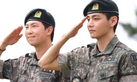 V và RM (BTS) xuất ngũ