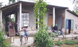 Ngôi nhà bà Huê từng xuất hiện trong phóng sự về “đời thực” của “Lượm” Ảnh: N.V