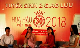 [Trực tiếp] Tour tuyển sinh Hoa hậu Việt Nam 2018 tại ĐH Ngoại Thương