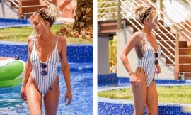 Mãn nhắn ngắm thân hình 'chuẩn từng cm' của Laura Anderson 