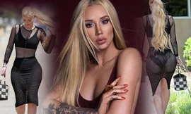 Iggy Azalea diện váy xuyên thấu, khoe 3 vòng ngoại cỡ với nội y