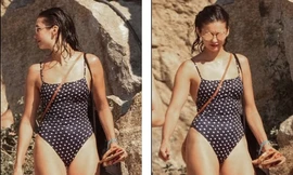 'Thiên thần' người Bulgari khoe vóc dáng nảy nở với bikini 1 mảnh