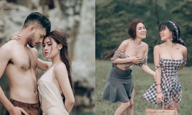 Ảnh chụp phản cảm của Thư Dung ở Tuyệt tình cốc (Đà Lạt)