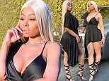 Blac Chyna siêu sexy với váy khoét sâu, không nội y