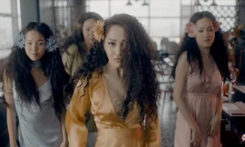 Một cảnh trong MV Như lời đồn của Bảo Anh