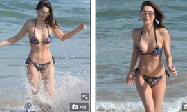 Siêu mẫu Julia Pereira khoe dáng vóc tuyệt mỹ với bikini 2 mảnh bé xíu