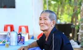 Ông Giàu - cha nạn nhân An. Ảnh: N.A. 