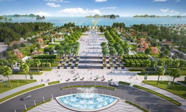 Phối cảnh Quảng trường Sun Carnival Plaza- dự kiến sẽ trở thành trung tâm sự kiện văn hóa, lễ hội của Hạ Long cũng như Quảng Ninh