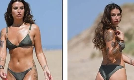 Jenny Thompson khoe đường cong hút mắt và hình xăm cực chất 